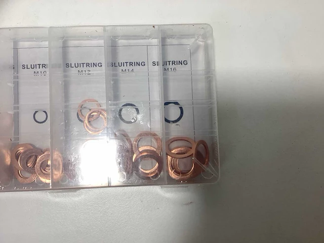 (4x) koperen ringen assortiment - 110-delig - m6 t/m m16 - afbeelding 6 van  8