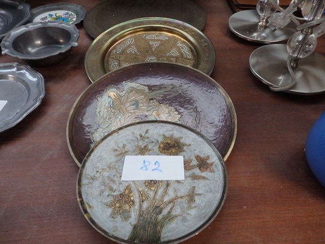 4x koperen schaal - afbeelding 1 van  2