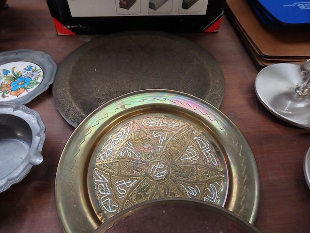 4x koperen schaal - afbeelding 2 van  2