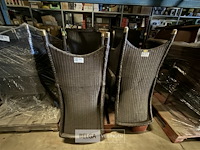 4x kunstrieten stoel - afbeelding 1 van  4
