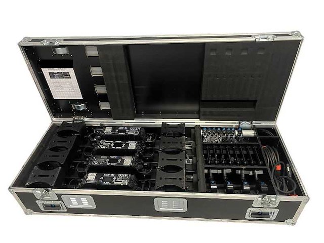 4x led strobe bar luxibel "b blast pro " incl flightcase - afbeelding 3 van  4