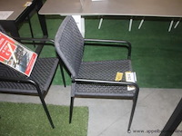 4x lucia sac aluminium zwart mat + ow rope charcoal zwart - afbeelding 2 van  2