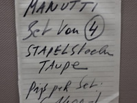 4x manutti stapelstoel - afbeelding 5 van  5