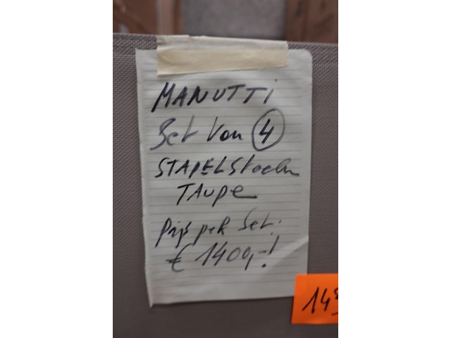 4x manutti stapelstoel - afbeelding 5 van  5