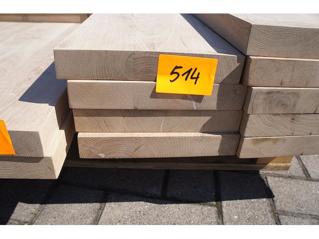 4x massief eiken legborden 60cm - afbeelding 1 van  2