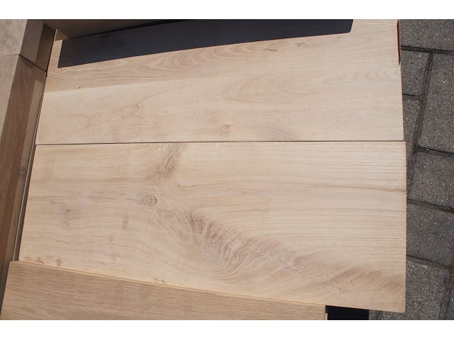 4x massief eiken legborden 70cm - afbeelding 2 van  2