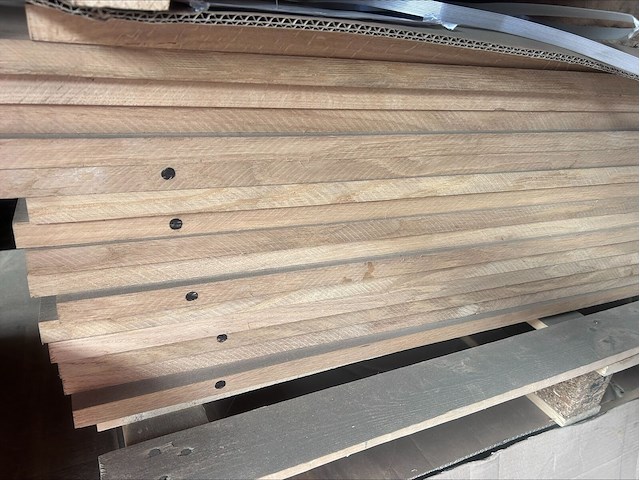 4x massief eiken traptreden/legborden 20mm - afbeelding 5 van  5