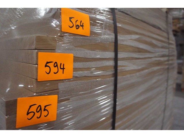 4x massief eiken traptreden/legborden 25mm - afbeelding 2 van  5