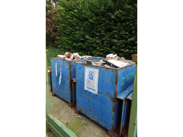 4x metalen container + inhoud - afbeelding 2 van  9