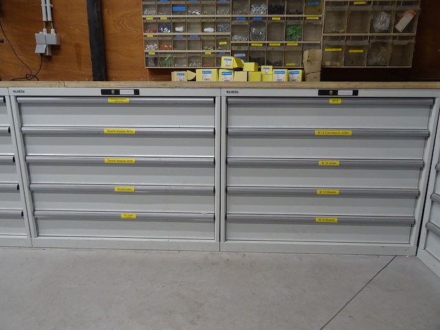 4x metalen ladekast lista + inhoud - afbeelding 23 van  37
