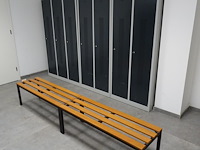 4x metalen locker + 2x zitbankje - afbeelding 2 van  5
