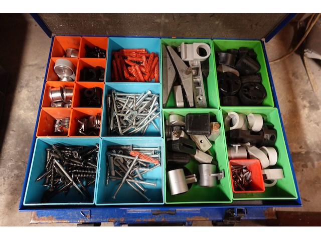 4x metalen sorteerkoffer sortimo - afbeelding 4 van  5