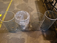 4x metalen vuilnismand - afbeelding 1 van  3