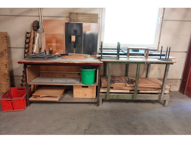 4x metalen werktafel - afbeelding 3 van  5
