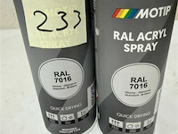 4x motip acryl antracietgrijs ral7016 400ml (houdbaar tot 2034) - afbeelding 3 van  3