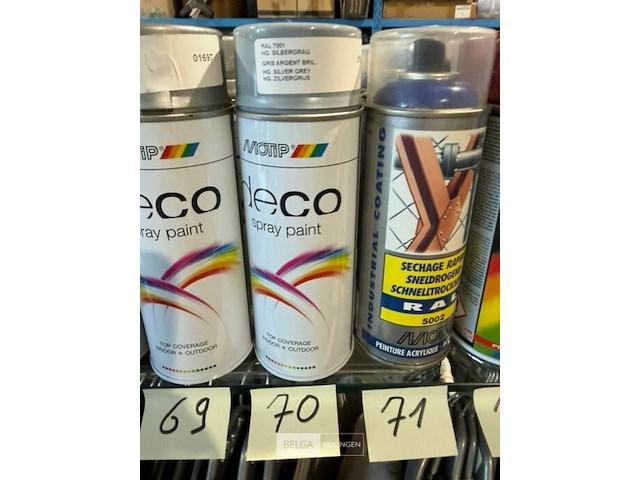 4x motip acryl zilvergrijs ral7001 400ml (houdbaar tot 2034) - afbeelding 2 van  2