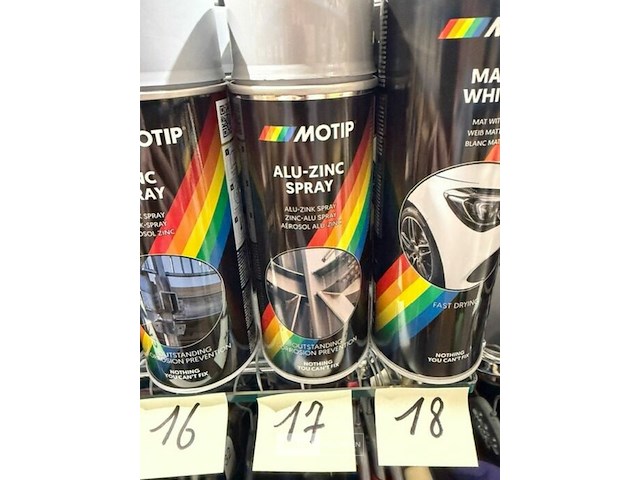 4x motip alu zincspray 400ml (houdbaar tot 2034) - afbeelding 3 van  3