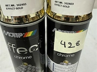 4x motip chrome effect gold 400ml houdbaar tot 2035 - afbeelding 3 van  3