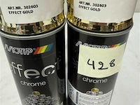 4x motip chrome effect gold 400ml houdbaar tot 2035 - afbeelding 3 van  3