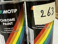 4x motip chrome paint metallic gloss 400ml (houdbaar tot 2034) - afbeelding 3 van  3