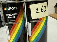 4x motip chrome paint metallic gloss 400ml (houdbaar tot 2034) - afbeelding 1 van  3