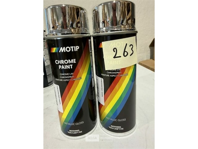 4x motip chrome paint metallic gloss 400ml (houdbaar tot 2034) - afbeelding 2 van  3