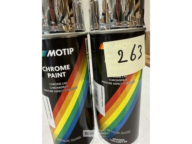 4x motip chrome paint metallic gloss 400ml (houdbaar tot 2034) - afbeelding 3 van  3