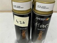 4x motip effect bronze gold 400ml houdbaar tot 2034 - afbeelding 1 van  3