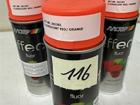 4x motip fluo rood/oranje 400ml (houdbaar tot 2034) - afbeelding 3 van  3