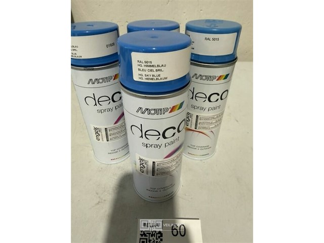4x motip hemelsblauw ral5015 400ml (houdbaar tot 2034) - afbeelding 3 van  3