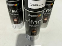 4x motip hittenbestendig zwart 400ml (houdbaar tot 2034) - afbeelding 2 van  3