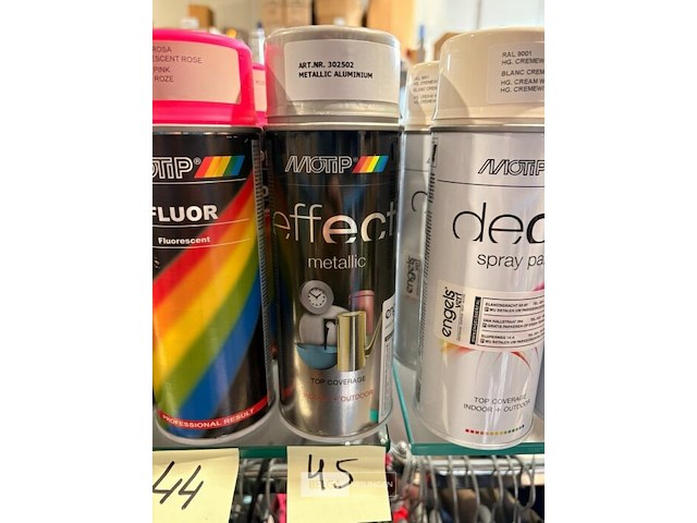 4x motip metallic aluminium 400ml (houdbaar tot 2034) - afbeelding 2 van  2