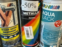 4x motip metallic rood 400ml (houdbaar tot 2034) - afbeelding 1 van  3