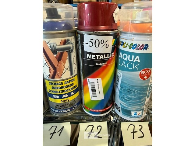4x motip metallic rood 400ml (houdbaar tot 2034) - afbeelding 3 van  3