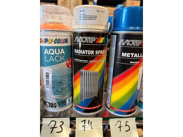 4x motip radiatorspray gebroken wit ral1013 400ml (houdbaar tot 2034) - afbeelding 2 van  2