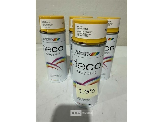 4x motip ral 1004 goudgeel 400ml houdbaar tot 2034 - afbeelding 2 van  3