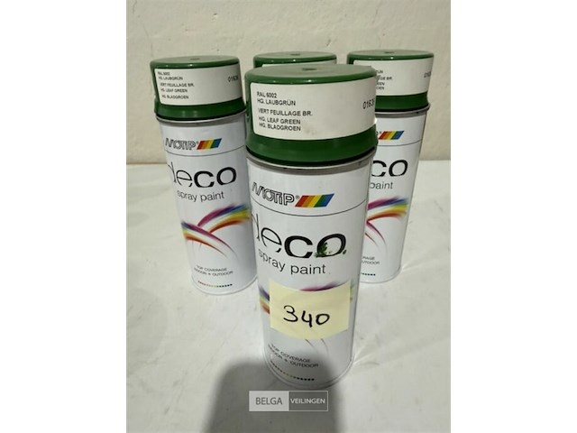 4x motip ral 6002 bladgroen houdbaar tot 2033 - afbeelding 1 van  3