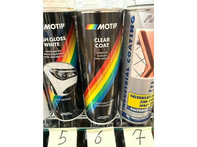 4x motip transparante lak 500ml (houdbaar tot 2034) - afbeelding 3 van  3