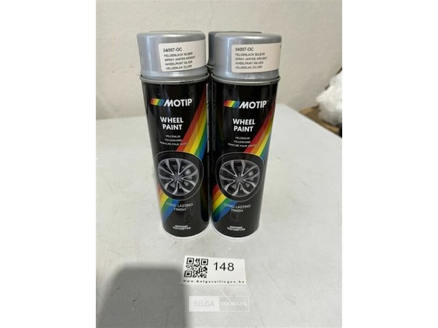 4x motip velgenlak zilver 500ml (houdbaar tot 2034) - afbeelding 2 van  3