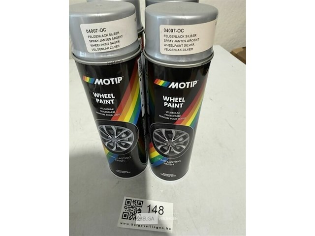 4x motip velgenlak zilver 500ml (houdbaar tot 2034) - afbeelding 3 van  3