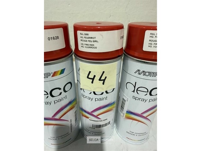 4x motip vuurrood ral3000 400ml (houdbaar tot 2034) - afbeelding 3 van  3