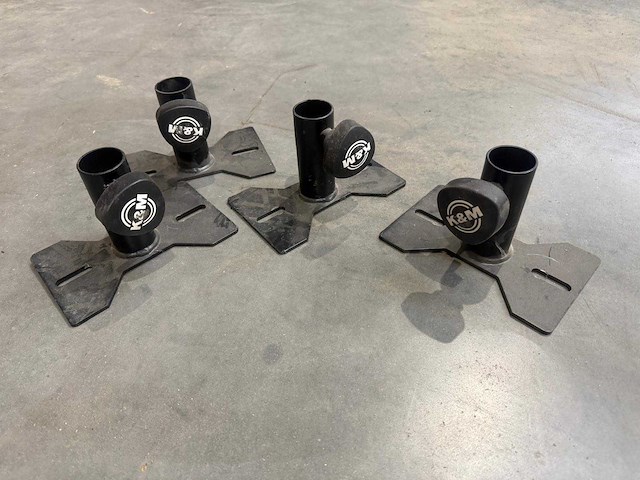 4x mounting adapter – k&m 195/8 - 35mm black - afbeelding 2 van  2