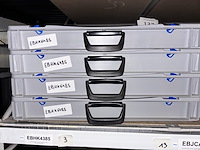 4x opbergkoffers - afbeelding 1 van  2