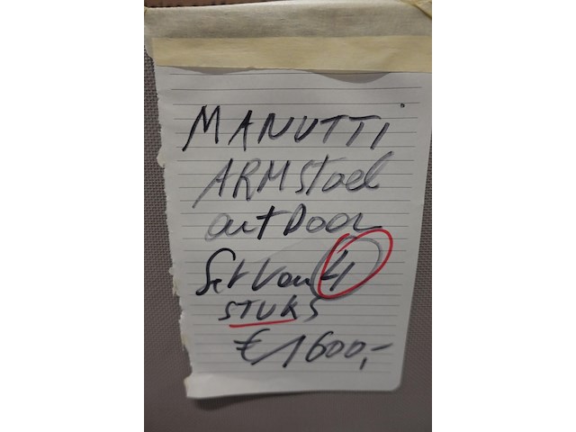 4x outdoor stoel manutti - afbeelding 4 van  4