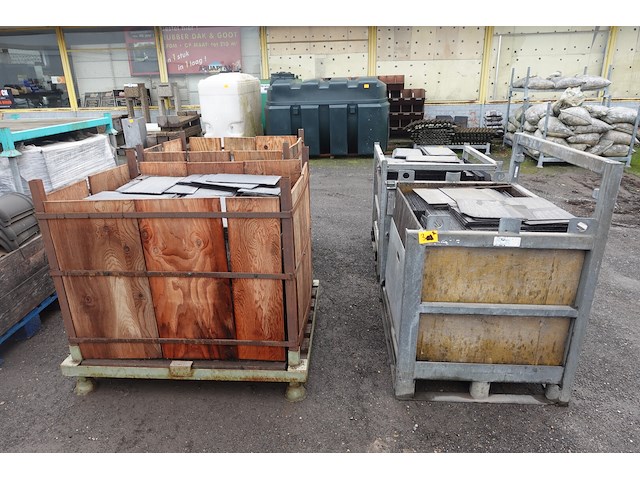 4x pallet blauwe natuurleien - afbeelding 1 van  6