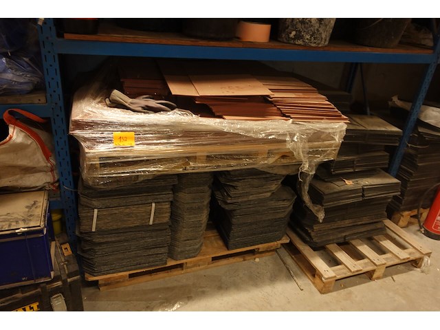 4x pallet diverse leien + rest - afbeelding 1 van  11