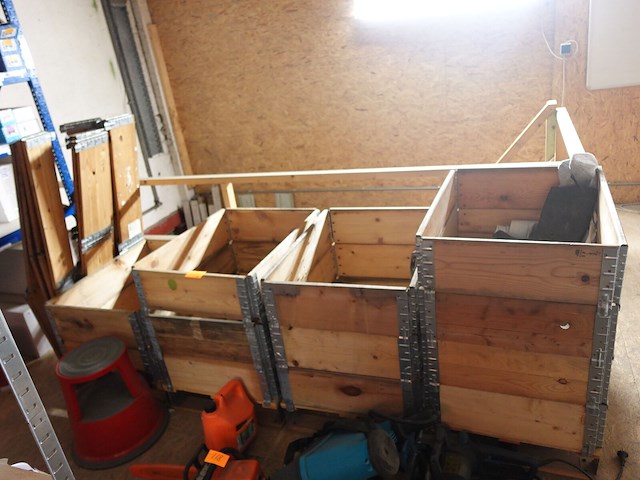 4x pallet met opzetranden - afbeelding 1 van  5