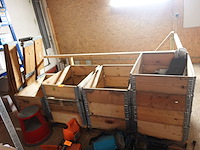 4x pallet met opzetranden - afbeelding 1 van  5