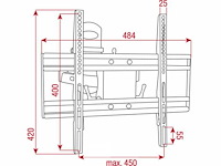 (4x) plb-4 vesa mount tv bracket verstelbaar - afbeelding 6 van  6