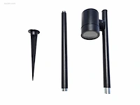 (4x) prikspot tuinlamp gu10 fitting 60cm zwart... - afbeelding 10 van  12